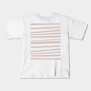 Simple Minimalist Abstract lines Nude Pattern Kids T-Shirt